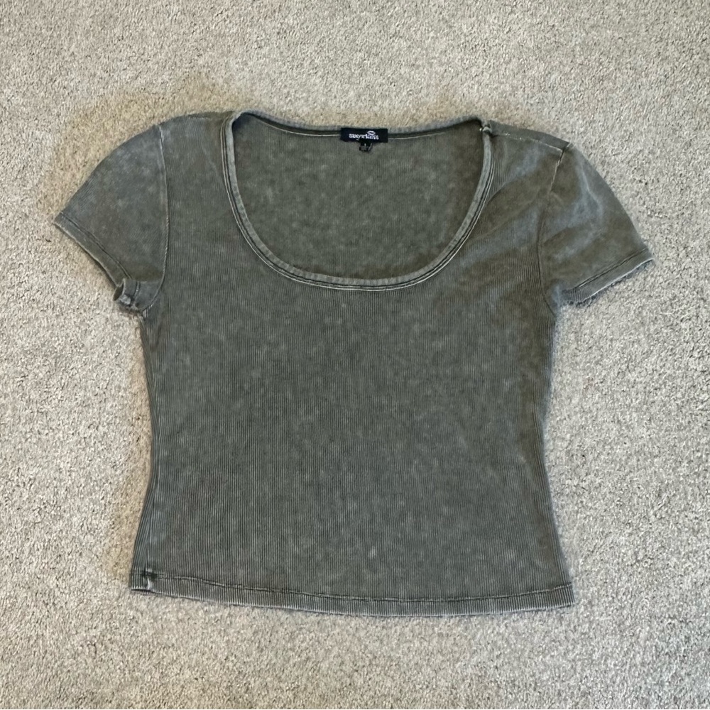 Sugarkiss Green Textured Top